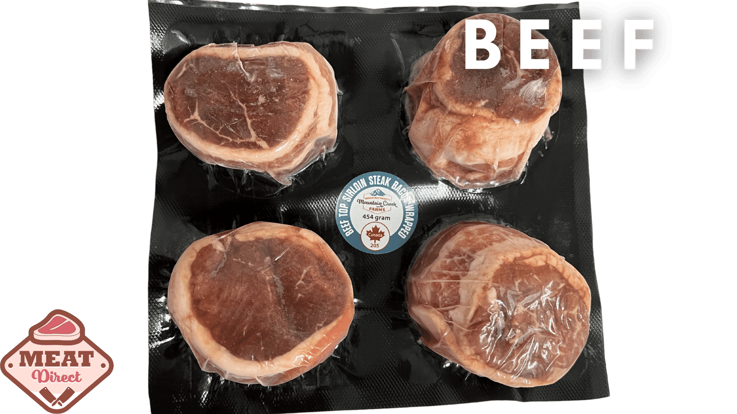 Top Sirloin Bacon Wrapped - 4 pack