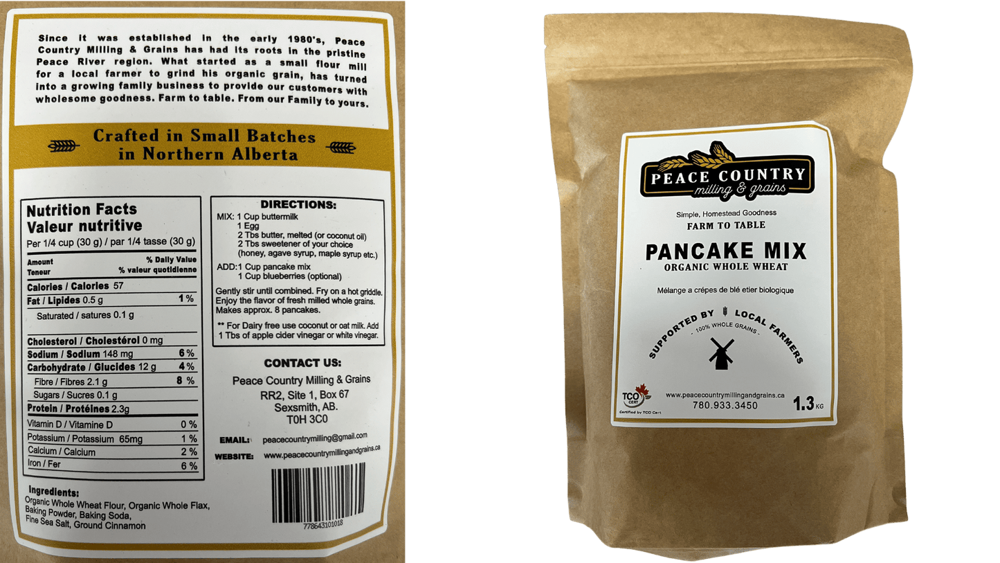 Organic Whole Wheat Pancake Mix